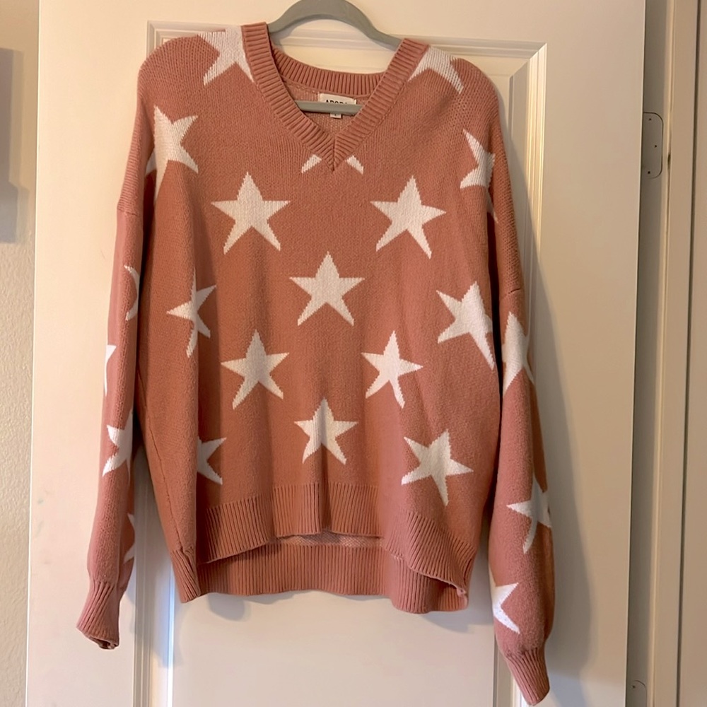 Pink Star Sweater